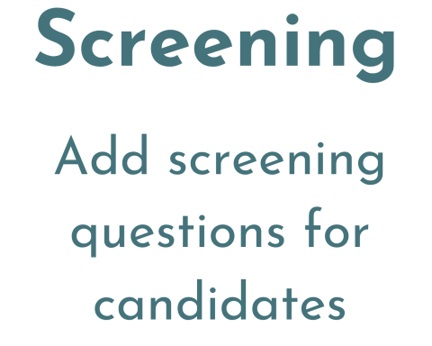 Screening questions